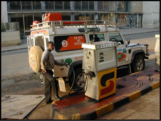 Land Rover Defender used during the Angola expedition